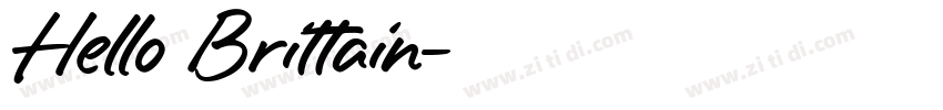 Hello Brittain字体转换